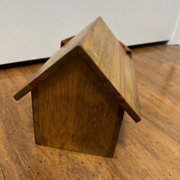 Vtg Music Box Wood Doghouse "Doggie in the window - Picture 7 of 8